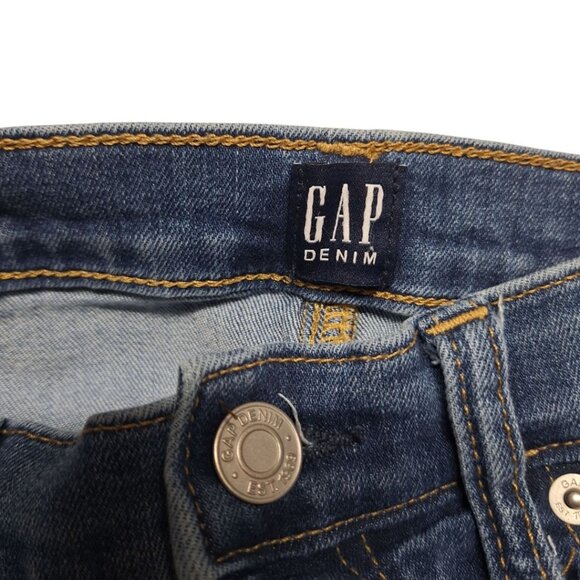GAP Jeans Button Fly High Rise Legging Jegging Womens 27 Regular Blue Denim - Picture 5 of 9
